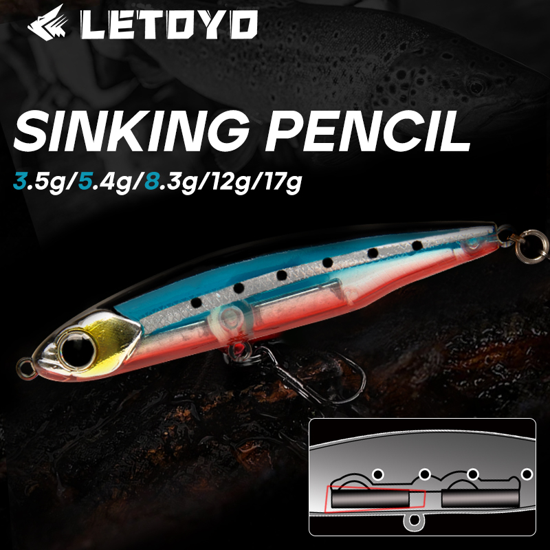 Fishing Lure Topwater - LETOYO Affondamento Matita 17g 12g-3.5g Esche