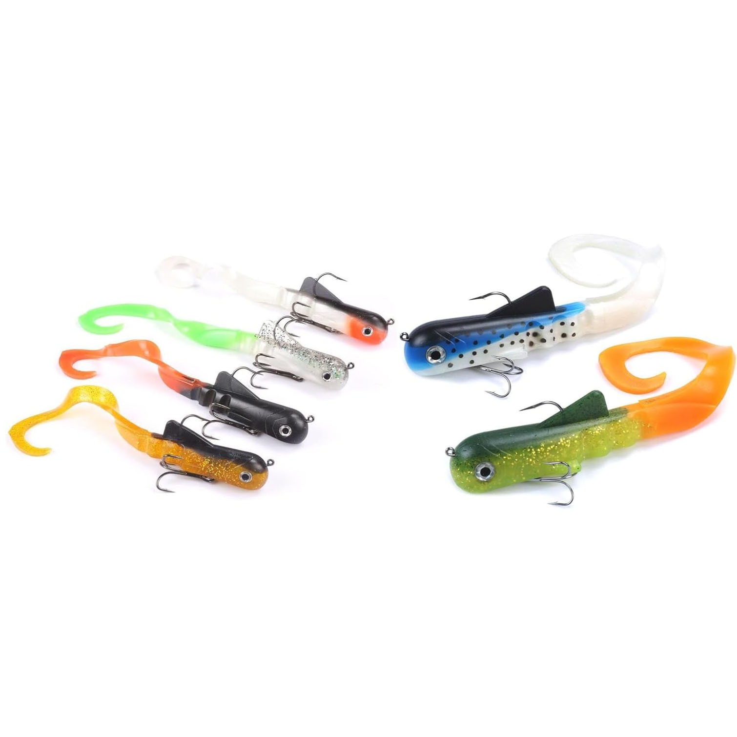 Fishing Lure Soft Plastic - 6 pz/lotto luccio Musky Dawg pesca