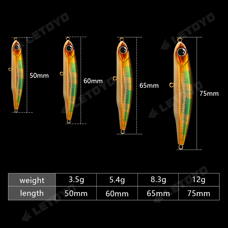 LETOYO Affondamento Matita 17g - Fishing Lure Topwater recensione e prezzo