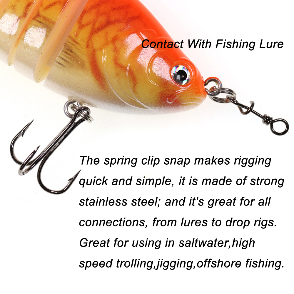 Bimoo 50 Pezzi Moschettoni a S - Fishing Lure Accessories recensione e prezzo